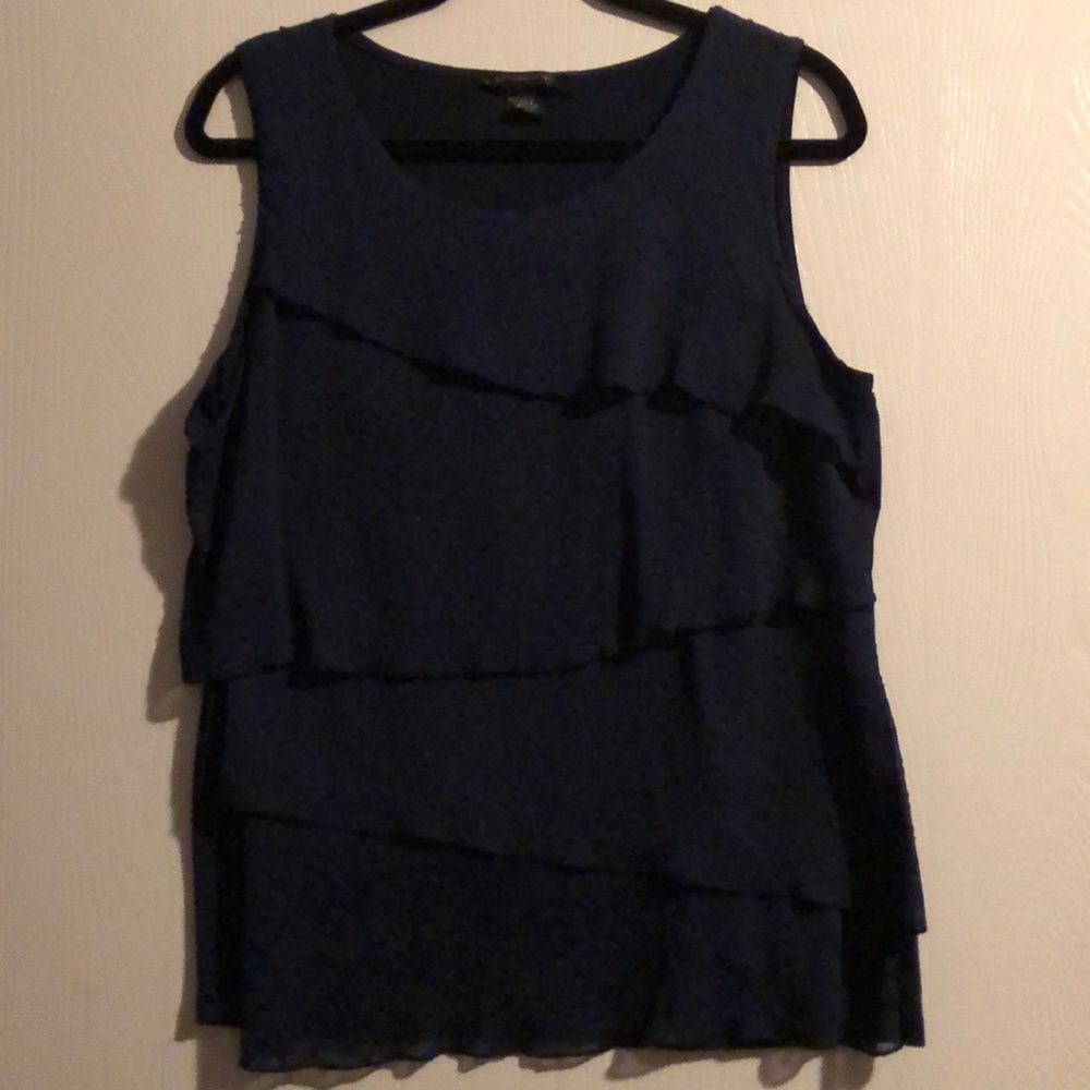Navy Blue Sleeveless Top